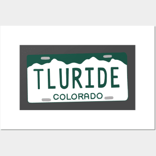 Telluride License Plate Posters and Art